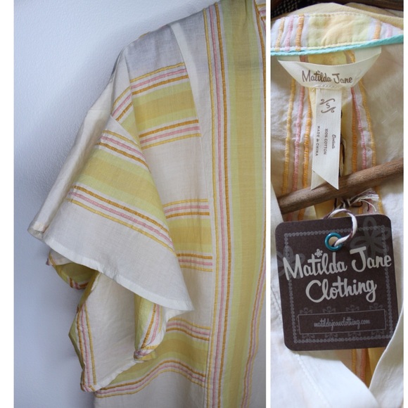 Matilda Jane NWT Womens Matilda Jane Dream chasers Summer Picnic Top S Small - Picture 3 of 9